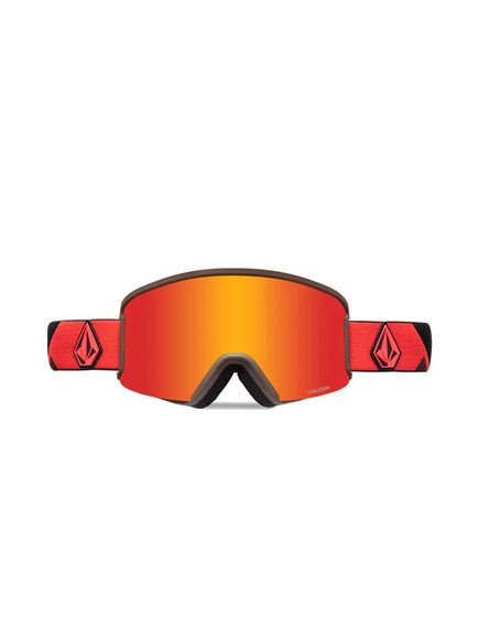 Zahradní brýle Volcom - oranžová/hnědá/červená Chrome + žlutá