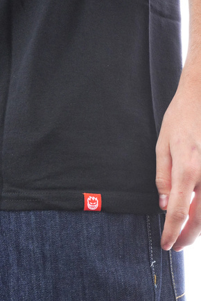 Tričko Spitfire - Classic Swirl Overlay černá/bílá/šedá