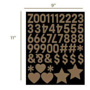 Griptape Pepper - sada griptape na zakázku s alfanumerickými znaky (černá)