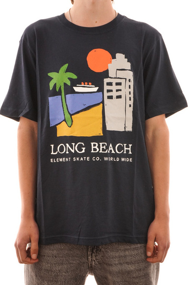 Tričko Element - Long Beach Worldwide SS (eclipse navy)