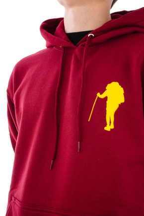 Mikina Skate Mental - Take A Hike (vínová)