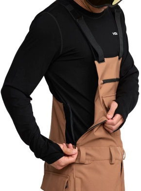 Snowboardové kalhoty Volcom - Roan BIB Overall (tmavě šedá)