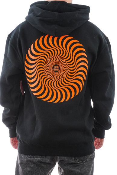 Mikina Spitfire - Classic Swirl Fill (černá/oranžová)