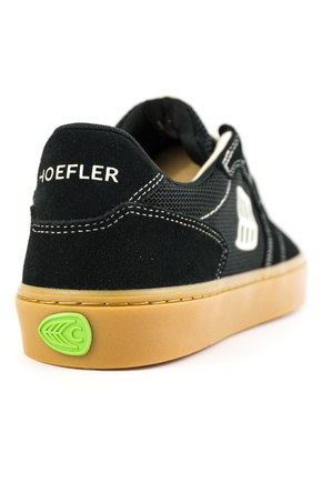 Boty Cariuma - T20 Pro Gum Black Suede and Mesh Ivory Logo Contrast Thread Sneaker