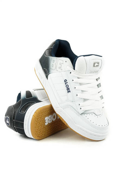 Boty Globe - Tilt (bílé/modré proužky)