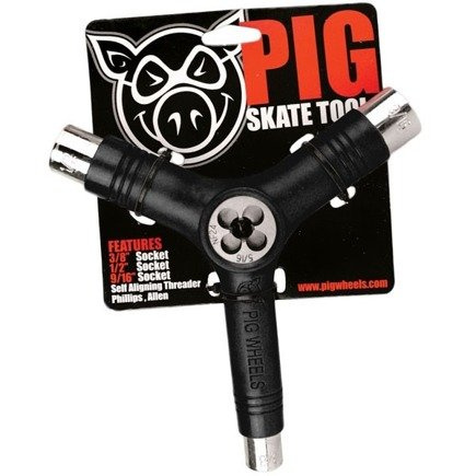 Skateboardový klíč Pig Black