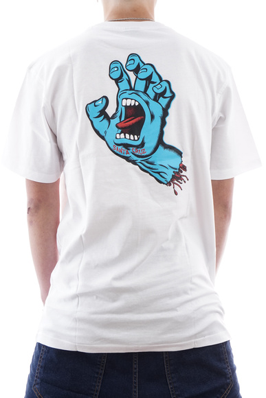 Tričko Santa Cruz - Screaming Hand Chest (bílé)