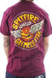 Tričko Spitfire - Flying Grimple burgundy