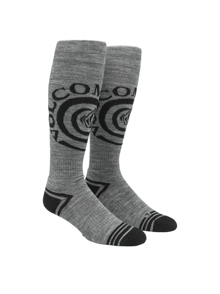 Ponožky Volcom - Horizon Wool Bend OTC (kaštanově hnědé)