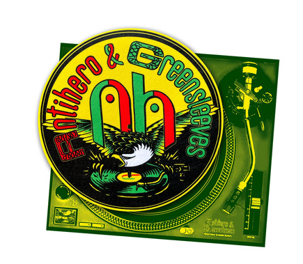 Antihero X Greensleeves podložka pod gramofon - Slipmat World Conspiracy (rasta)