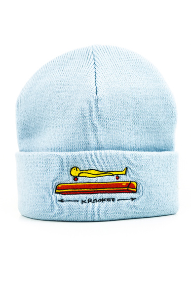 Kšiltovka Krooked - Koffin Cuff (světle modrá)