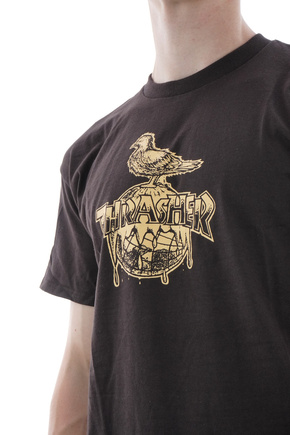 Thrasher - Tričko Cover The Earth (tmavá čokoláda)