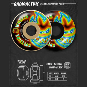 Kola Spitfire - F4 99du Big Head Radioactive Classic (černá)