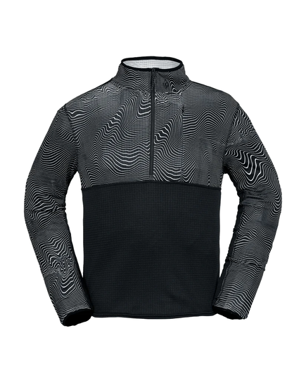 Snowboardová mikina Volcom - Gridlock Mock Neck (černý potisk)