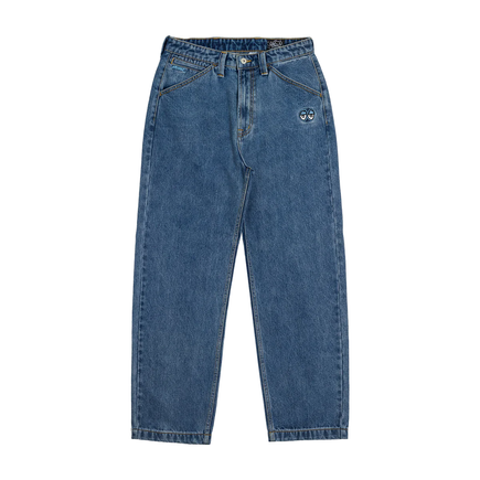 Kalhoty Krooked - PT Eyes Denim Twill (středně praný kámen)