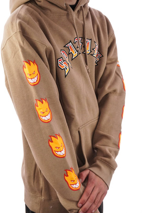 Mikina Spitfire - HD Old E BigHead FL SL (sand)