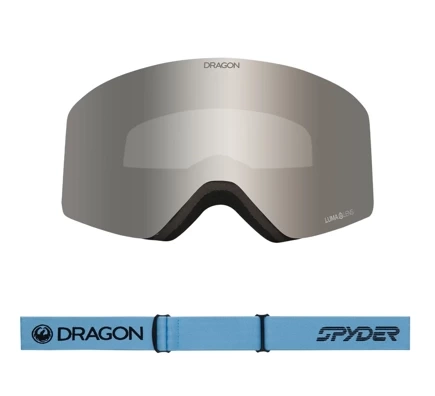 Brýle Dragon R1 OTG x Spyder - Modré ionizované čočky Drift Lumalens Silver a Lumalens Amber Lens