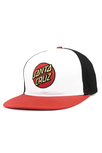  Snapback Santa Cruz - Classic Dot bílá/černá/červená