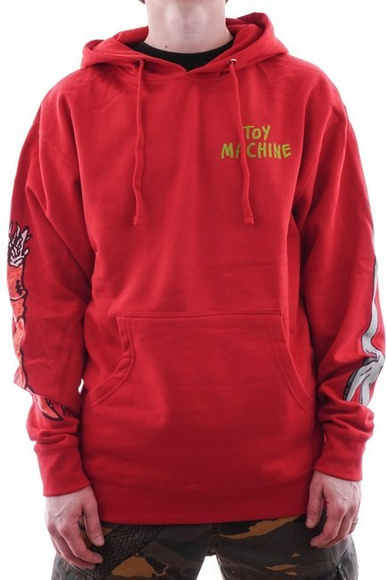 Mikina Toy Machine - Fos Arms červená