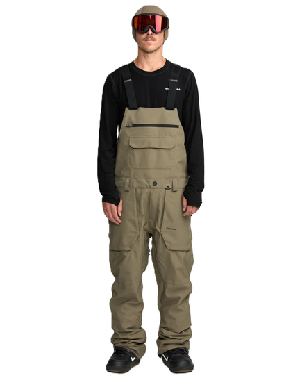 Snowboardové kalhoty Volcom - Roan BIB Overall (tmavě šedá)