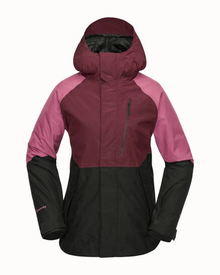 Dámská snowboardová bunda Volcom - V.co Aris Ins Gore (vínová)