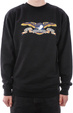 Mikina Antihero - Crew Eagle black/blue multi