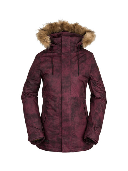 Dámská snowboardová bunda Volcom - WMN Fawn Ins (acid merlot)