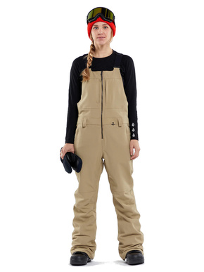Dámské snowboardové kalhoty Volcom - Swift Bib Overall (tmavě khaki)
