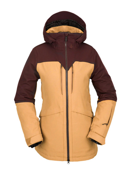 Dámská snowboardová bunda Volcom - WMN Shelter 3D Stretch (karmel)