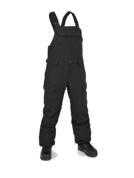Dámské snowboardové kalhoty Volcom - Creston 3d Stretch bib overall (černé)