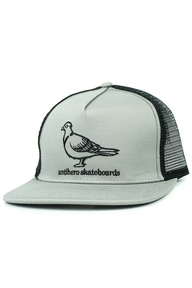 Baseballová čepice Antihero - Basic Pigeon (stříbrná/černá)