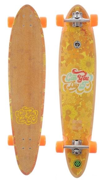 Longboard Dusters California - Dig it 4.0" (bambus/oranžová)