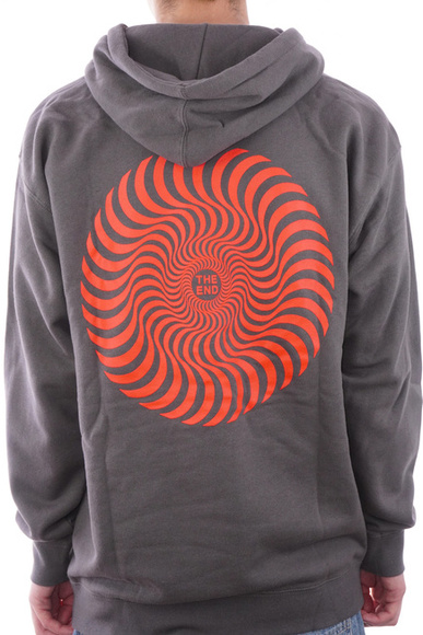 Mikina Spitfire - Classic Swirl (černá/červená)