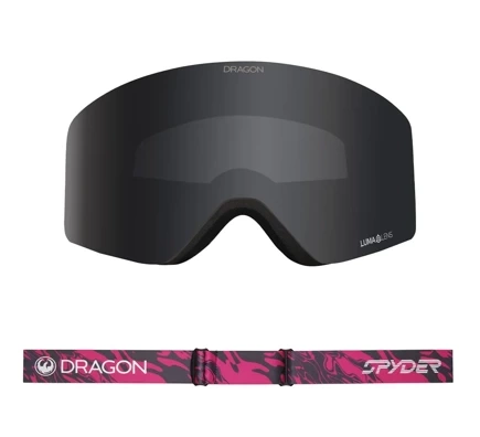 Brýle Dragon R1 OTG x Spider - Wotermelon (LL dark smoke+ LL lighr rose free lens)