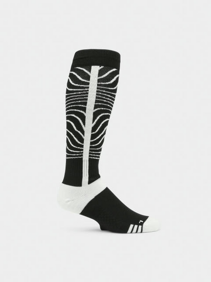 Volcom - Ponožky Heavy Over The Calf (černá/bílá)