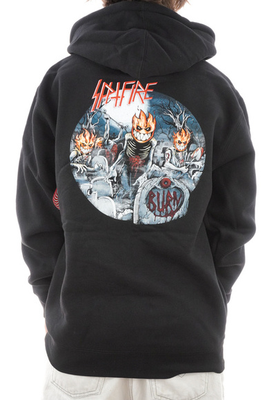 Mikina Spitfire - Zip Undead (černá)