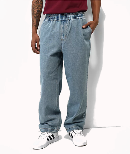 Kalhoty DGK - All Day Vintage Denim (stone wash)