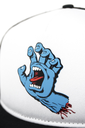 Snapback Santa Cruz - Classic Hand Mesh Back bílá/černá