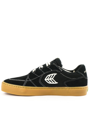 Boty Cariuma - T20 Pro Gum Black Suede and Mesh Ivory Logo Contrast Thread Sneaker