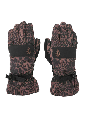 Dámské snowboardové rukavice Volcom - V.Snow Over (leopard)