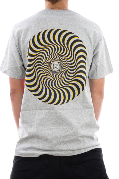 Tričko Spitfire - Classic Swirl Overlay šedá/černá