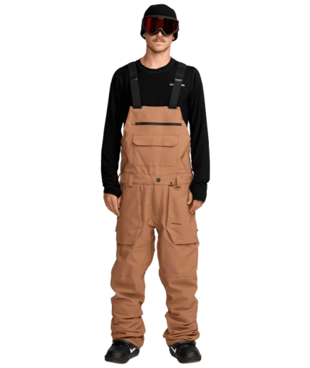 Snowboardové kalhoty Volcom - Roan BIB Overall (tmavě šedá)