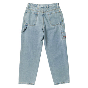 Kalhoty Krooked - PT Eyes Denim Twill (zelené přebarvení)