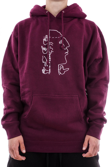 Sweatshirt Krooked - Out My Ears (bordó)