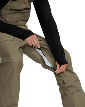 Snowboardové kalhoty Volcom - Roan BIB Overall (tmavě šedá)