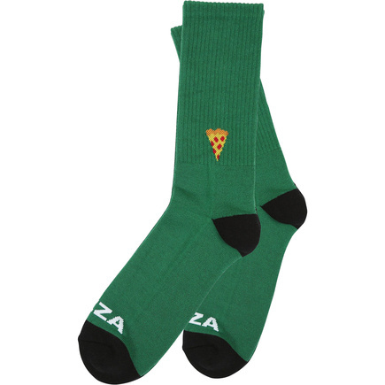 Ponožky na pizzu - Emoji (zelené)