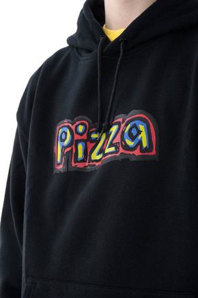 Mikina Pizza Skateboards - Deaf (černá)