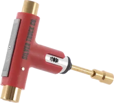 Skateboardový klíč Silver - (červená/zlatá)