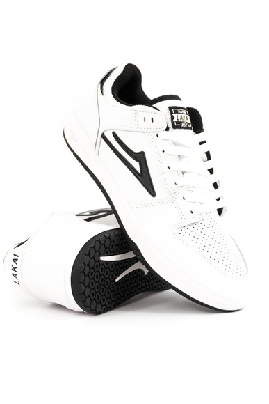 Boty Lakai - Telford Low (white/black leather)