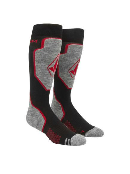 Ponožky Volcom - Horizon Wool Bend OTC (kaštanově hnědé)